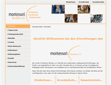 Tablet Screenshot of montessori-borken.de